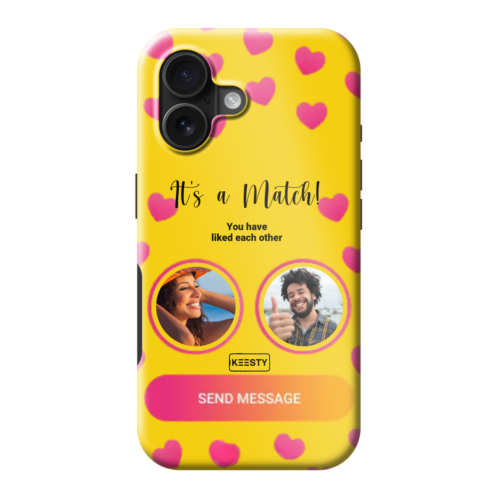 telefoonhoesje met foto hartjes