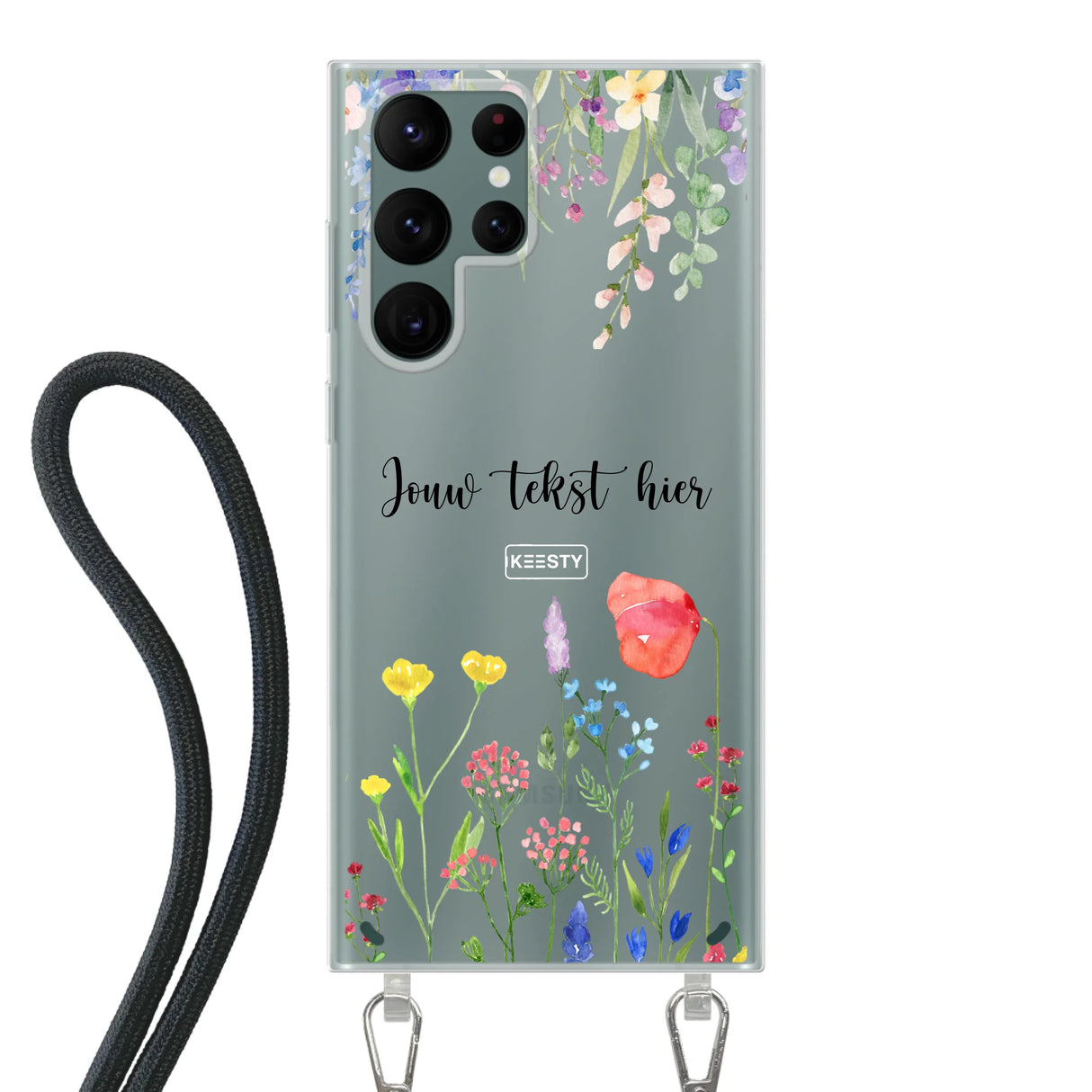 Floral °2 - Fabriquer une coque de téléphone - Coque avec cordon