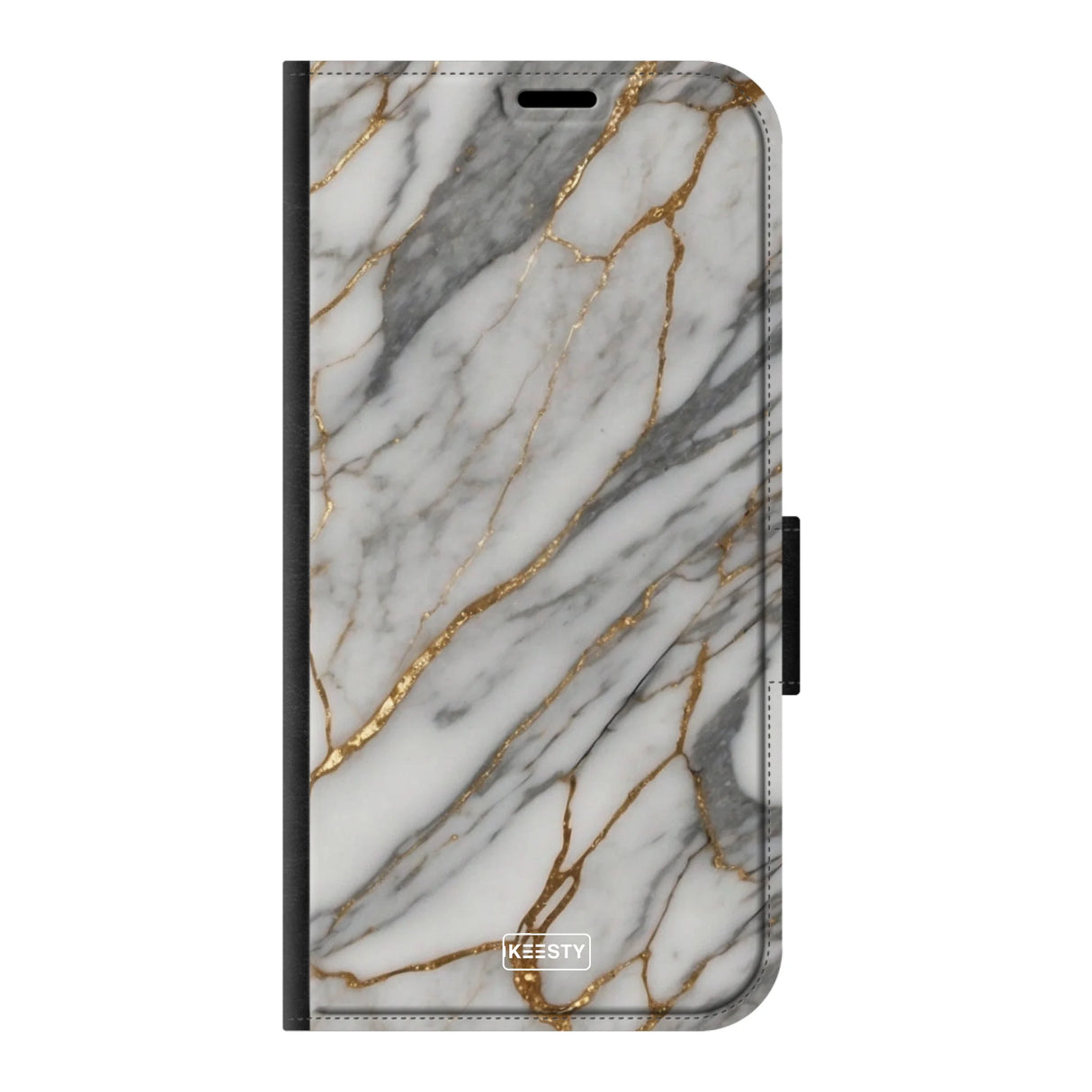 Telefoonhoesje ontwerpen met PortemonneeMarble Black Samsung Galaxy A16 (5G)