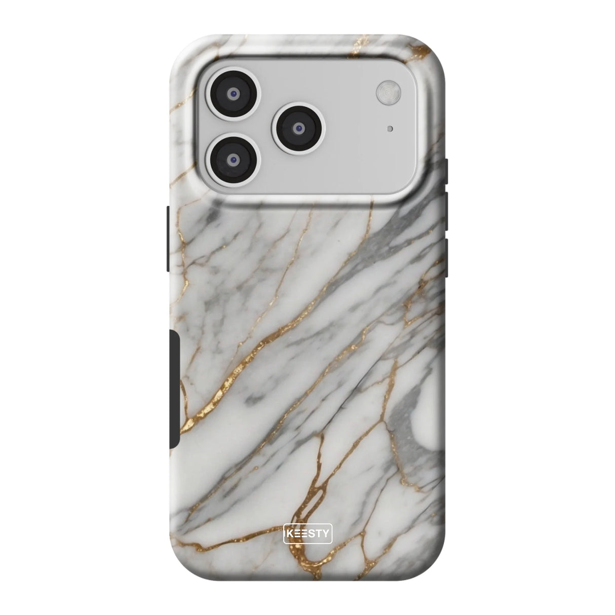 Telefoonhoesje ontwerpen met Tough Marble Black Apple iPhone X & XS