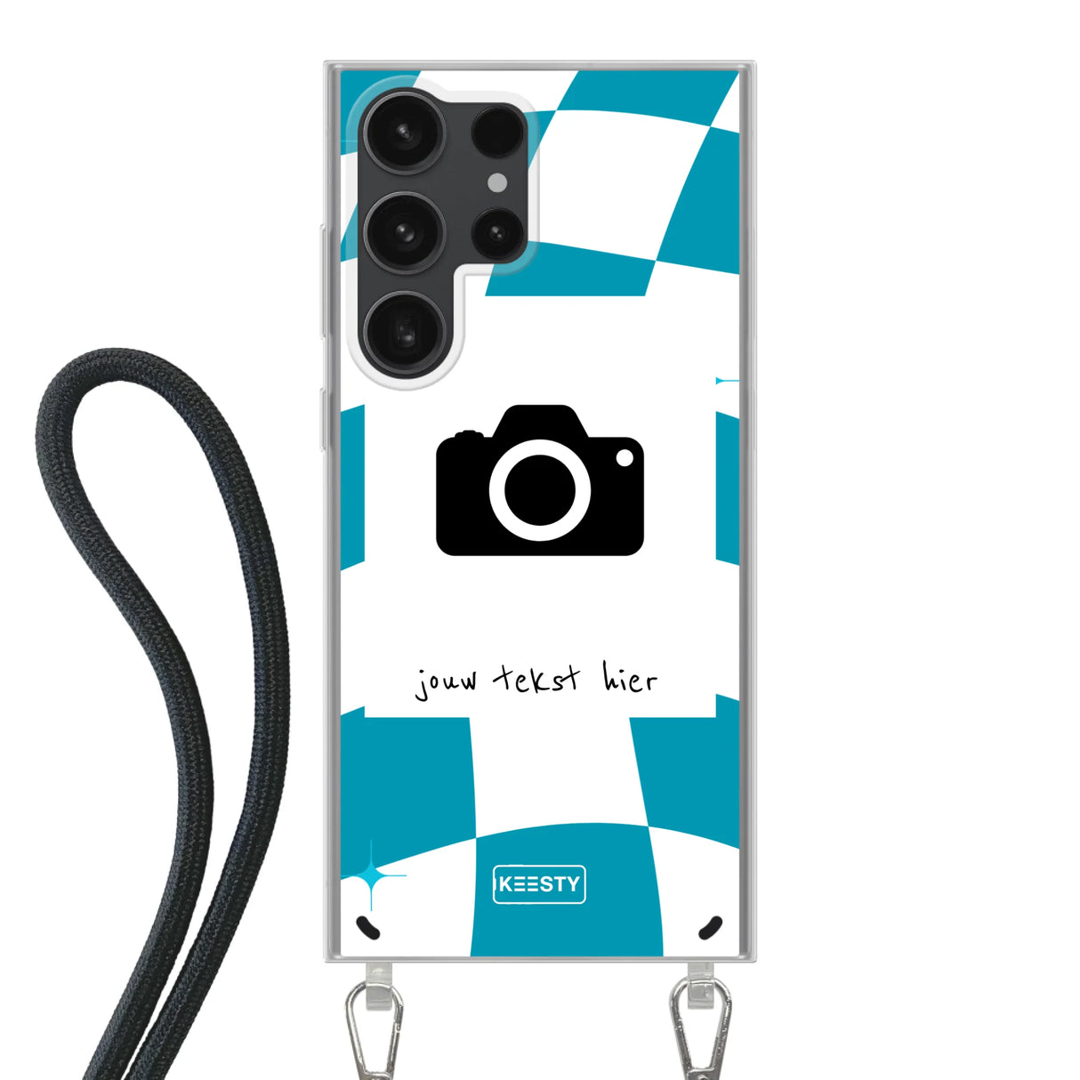Samsung Galaxy S23 Ultra Crossbody case (back printed, transparent)