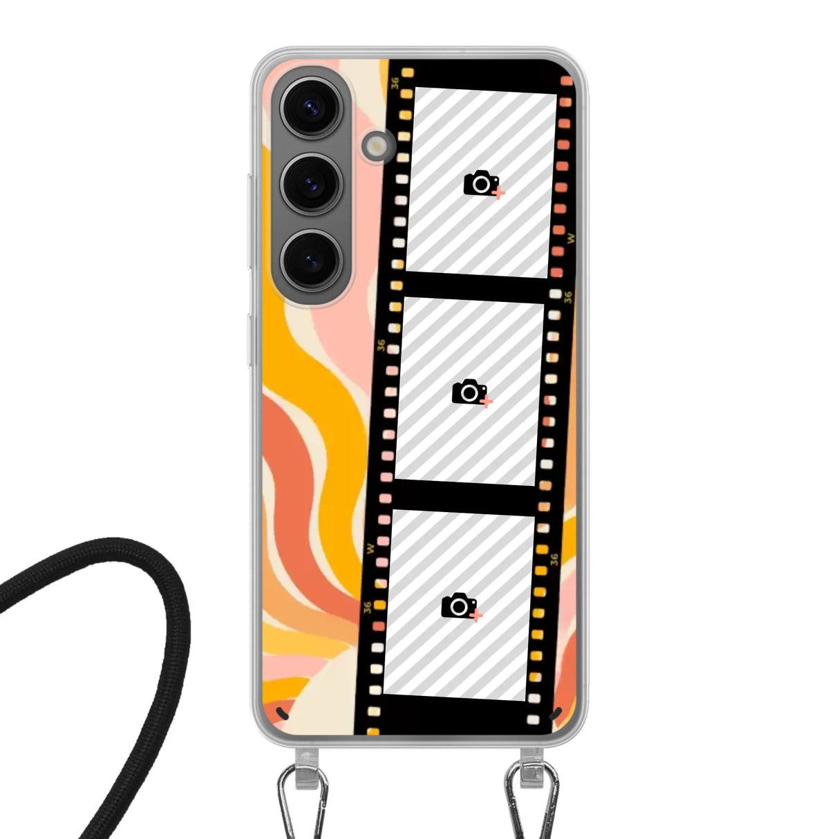 Samsung Galaxy S24 Crossbody case (back printed, transparent)