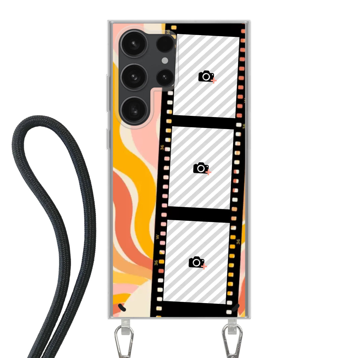 Samsung Galaxy S23 Ultra Crossbody case (back printed, transparent)