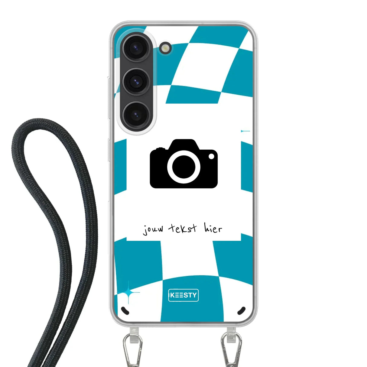 Samsung Galaxy S23 Crossbody case (back printed, transparent)
