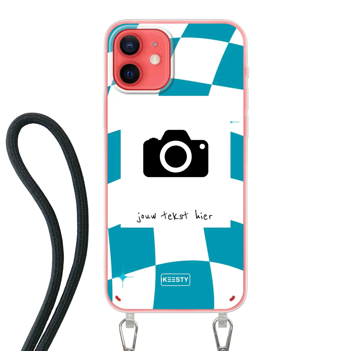 Apple iPhone 12 Pro Crossbody case (back printed, transparent)