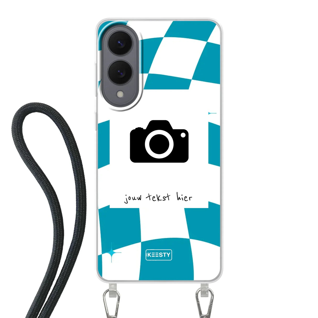Samsung Galaxy S25 Edge Crossbody case (back printed, transparent)