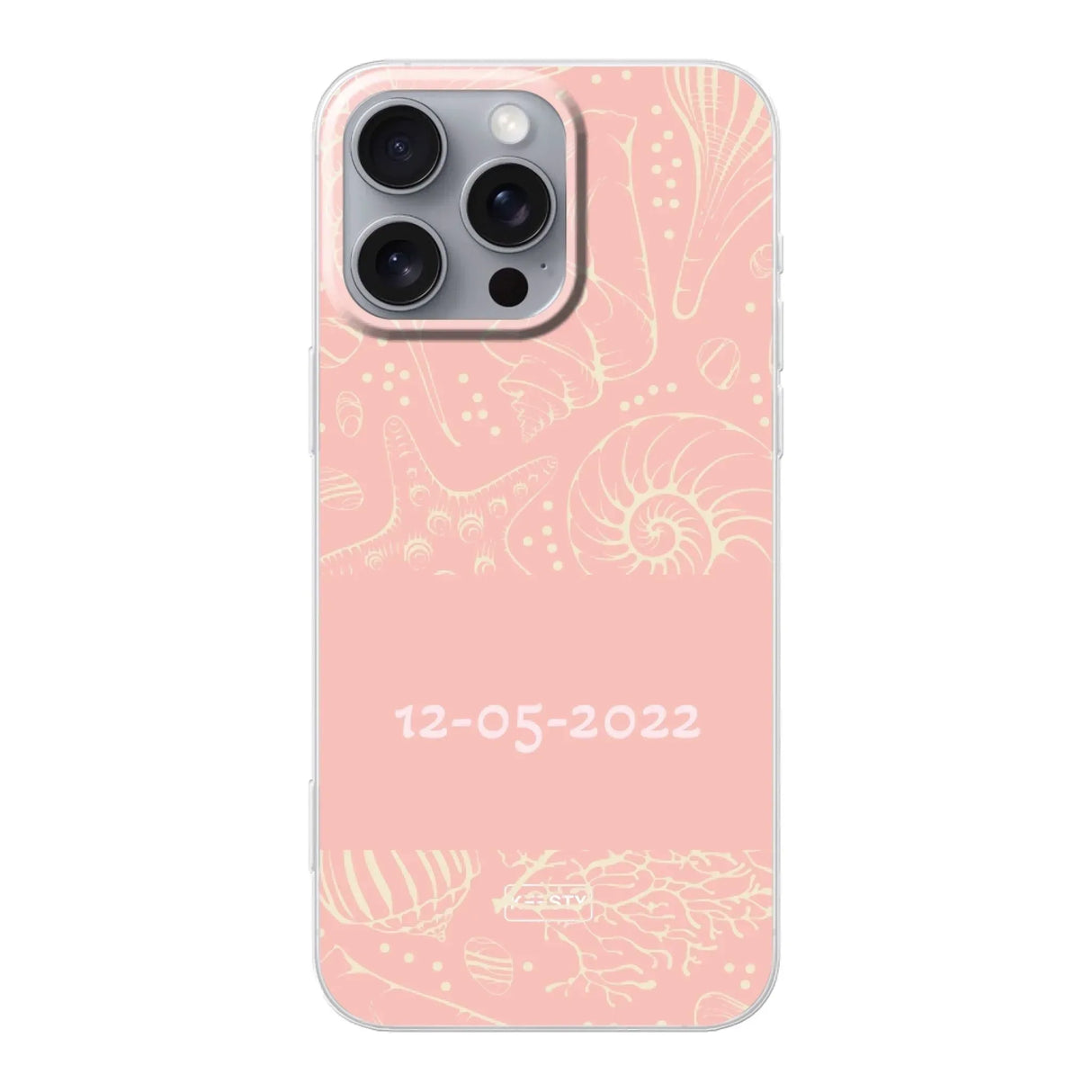 telefoonhoesje maken seashells roze