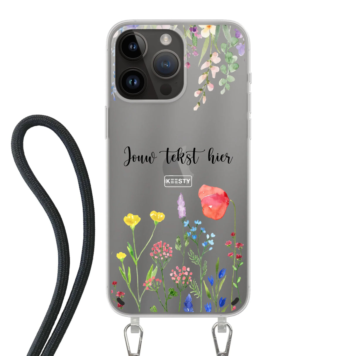 Floral °2 - Fabriquer une coque de téléphone - Coque avec cordon
