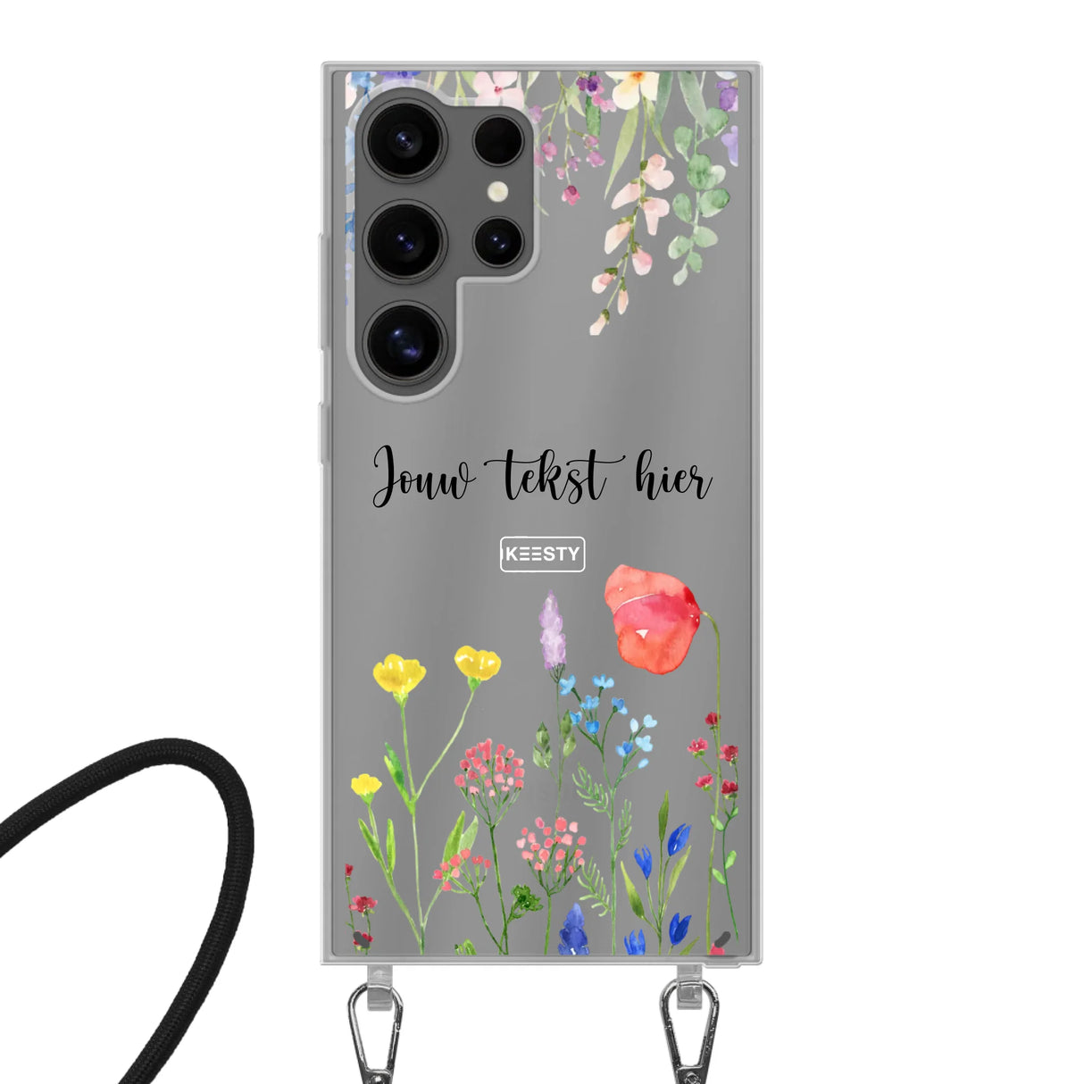 Floral °2 - Fabriquer une coque de téléphone - Coque avec cordon