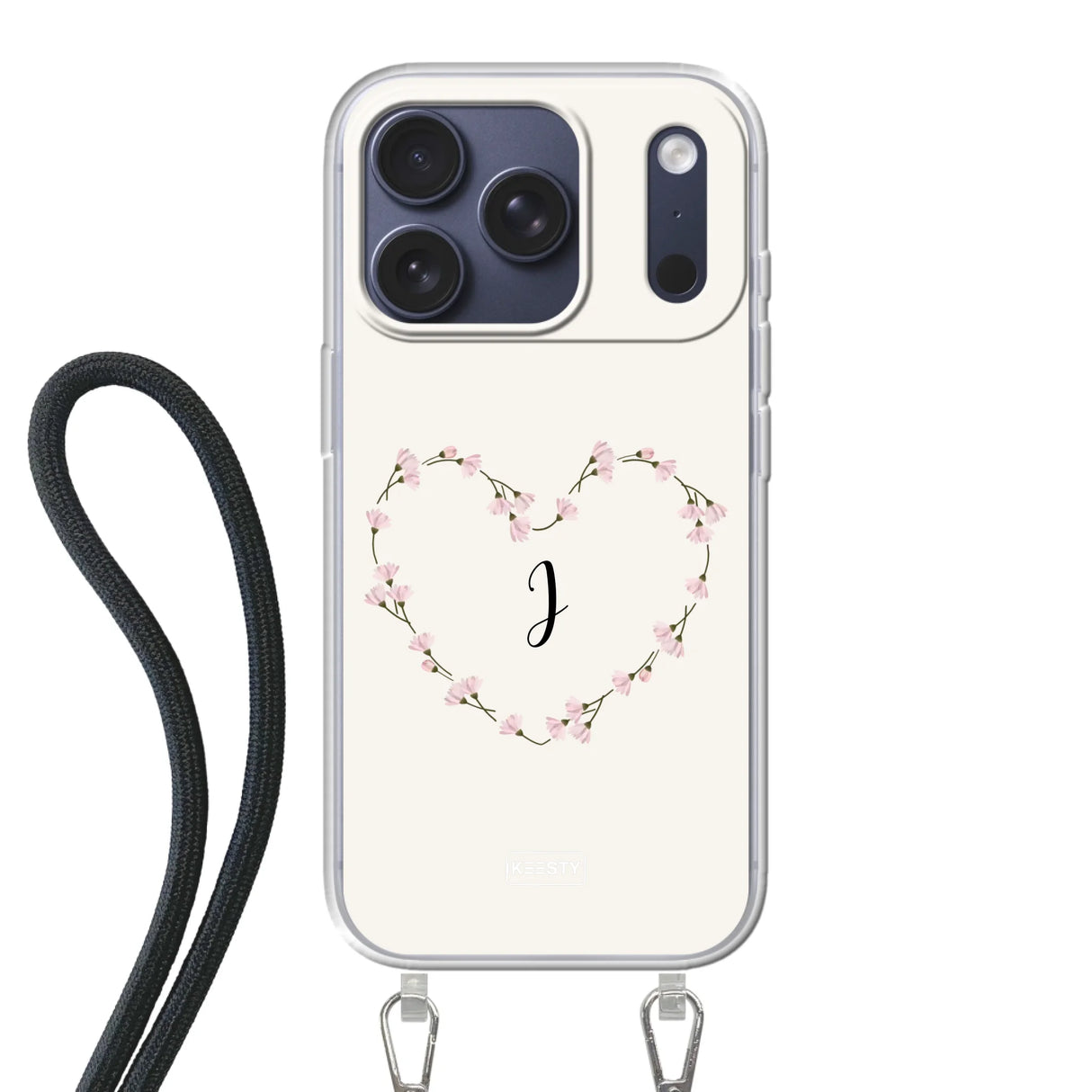 Apple iPhone 17 Pro Crossbody case (back printed, transparent)