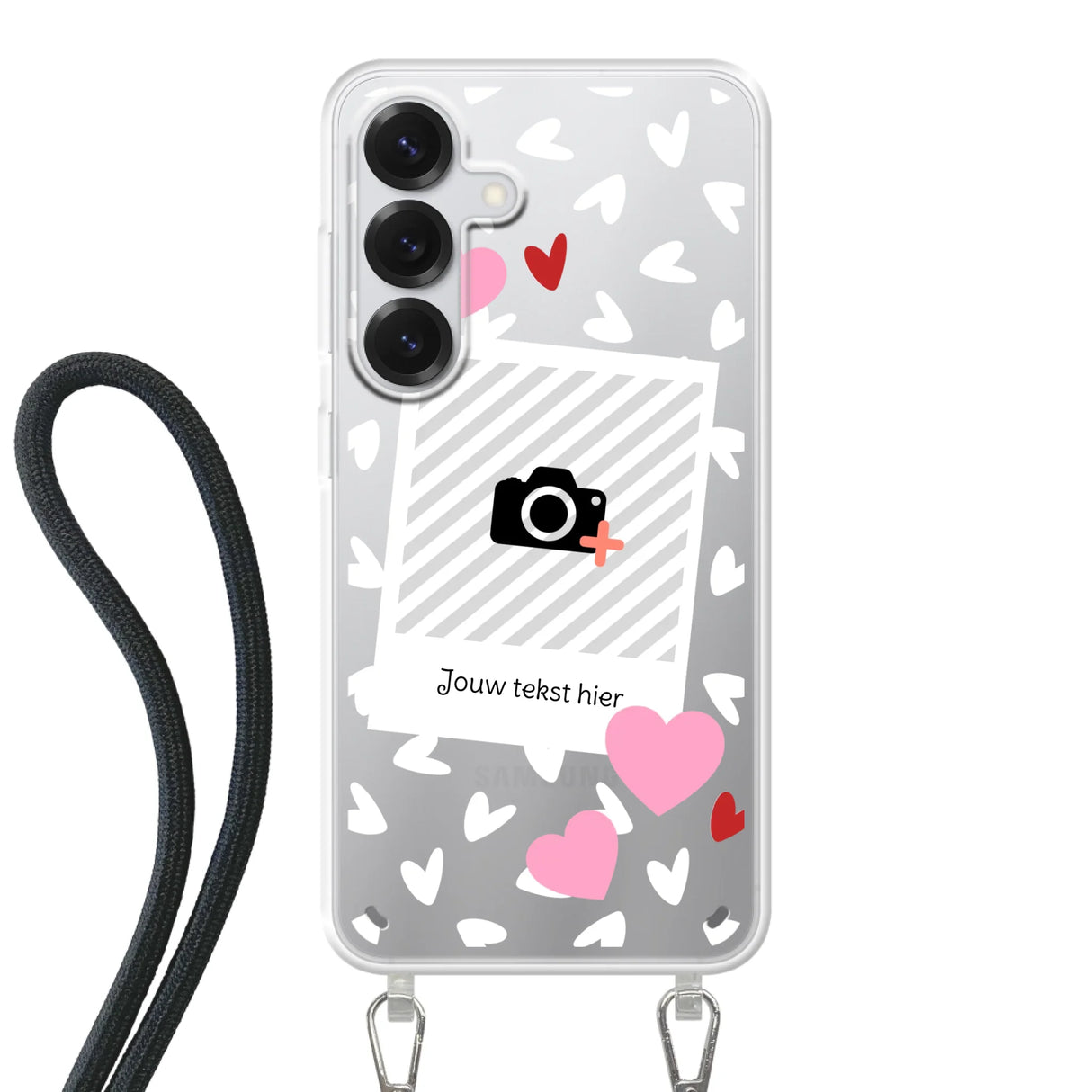 Hearts & Foto - Telefoonhoesje Met Foto