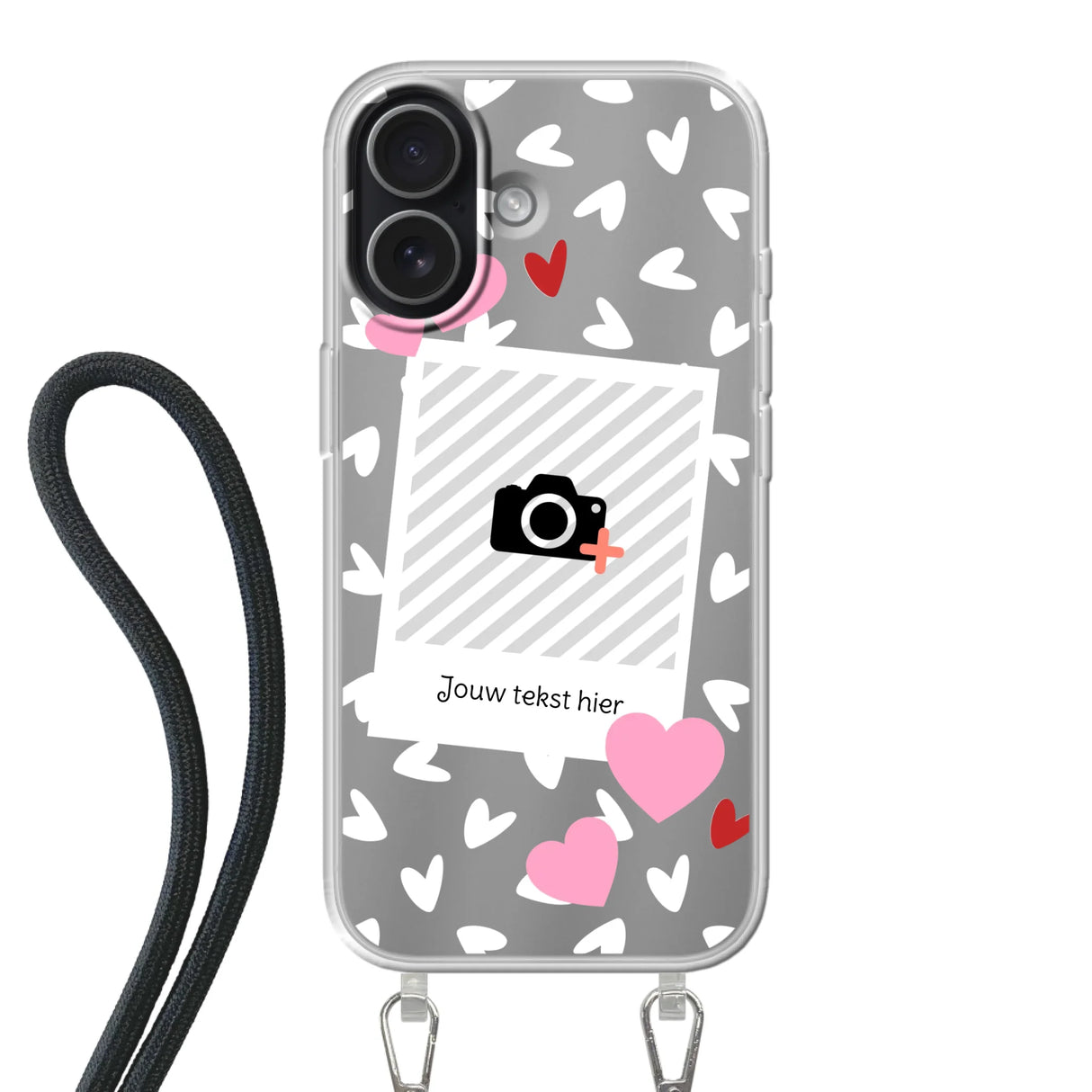 Hearts & Foto - Telefoonhoesje Met Foto
