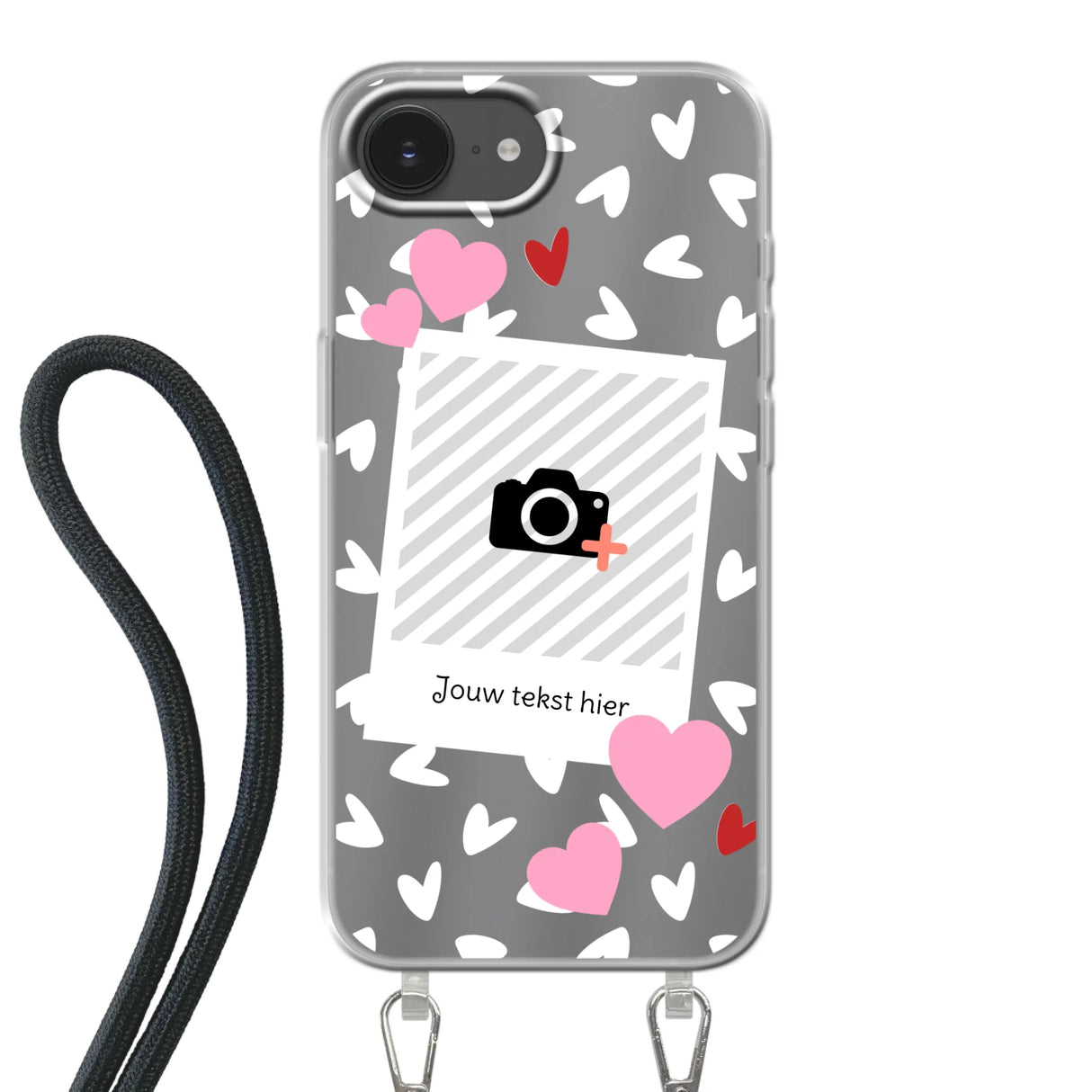 Hearts & Foto - Telefoonhoesje Met Foto