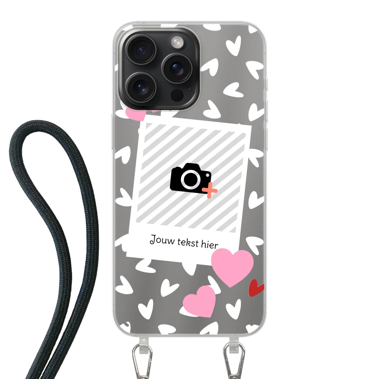 Hearts & Foto - Telefoonhoesje Met Foto