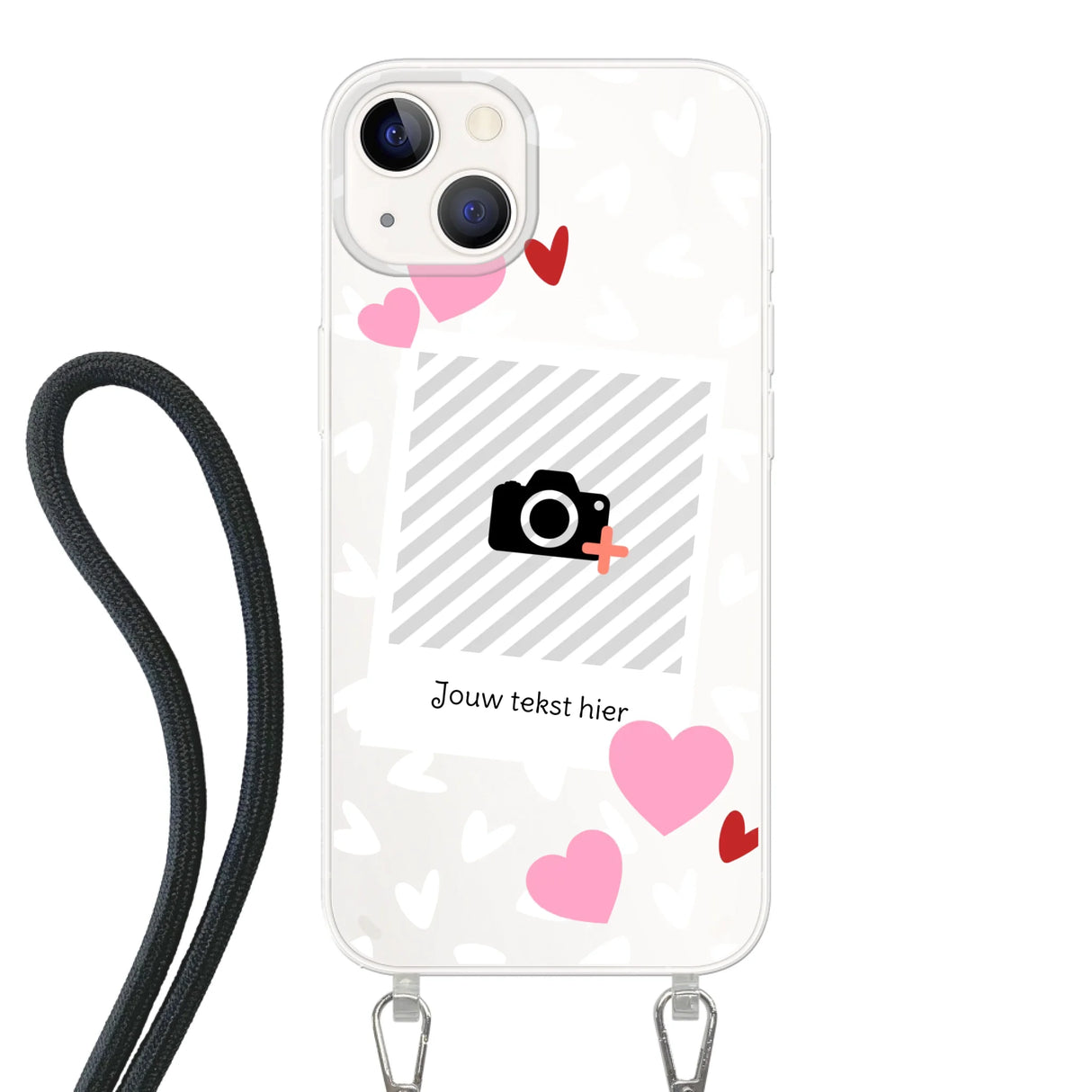 Hearts & Foto - Telefoonhoesje Met Foto