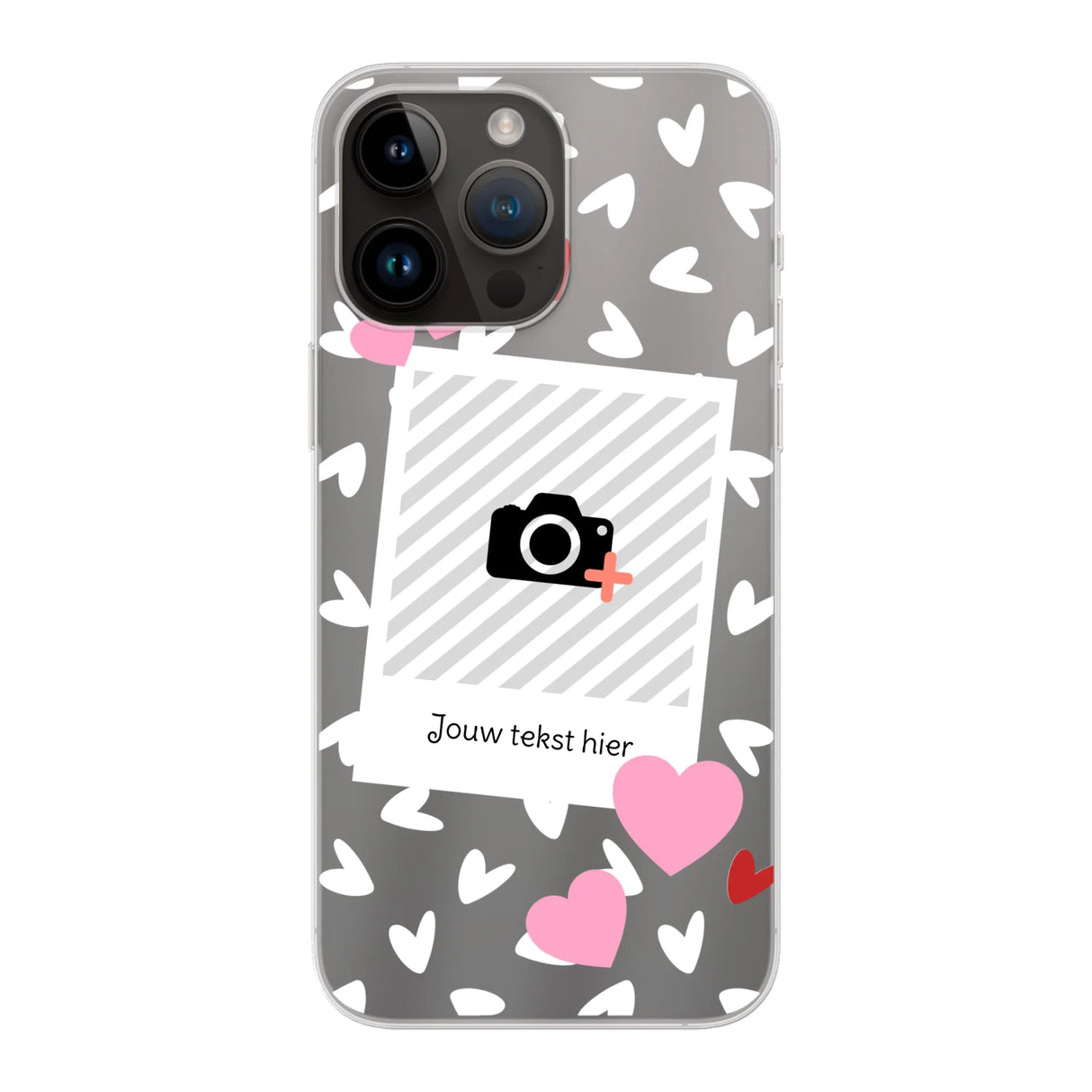 Hearts & Foto - Telefoonhoesje Met Foto