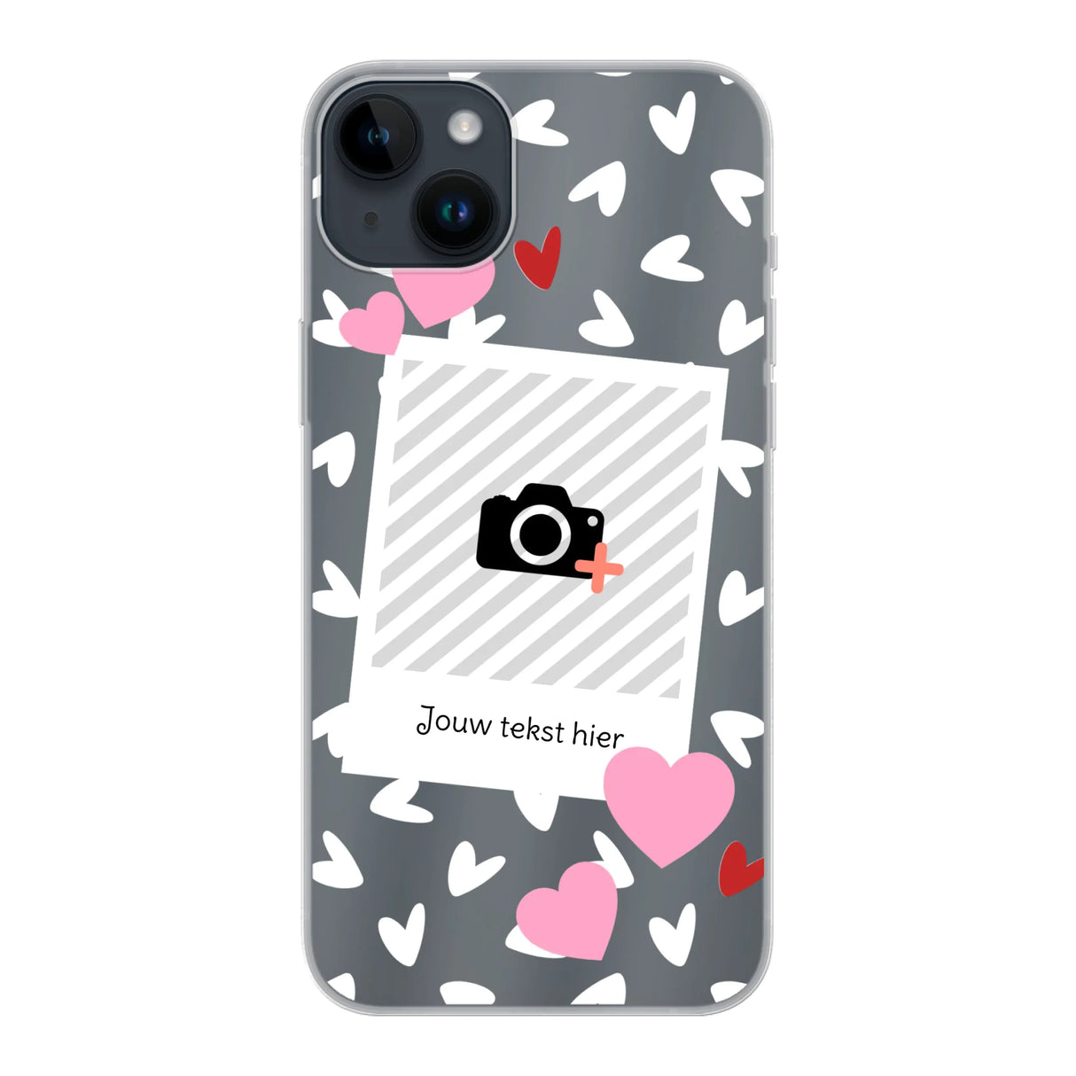 Hearts & Foto - Telefoonhoesje Met Foto