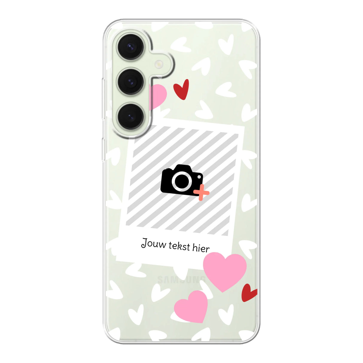 Hearts & Foto - Telefoonhoesje Met Foto