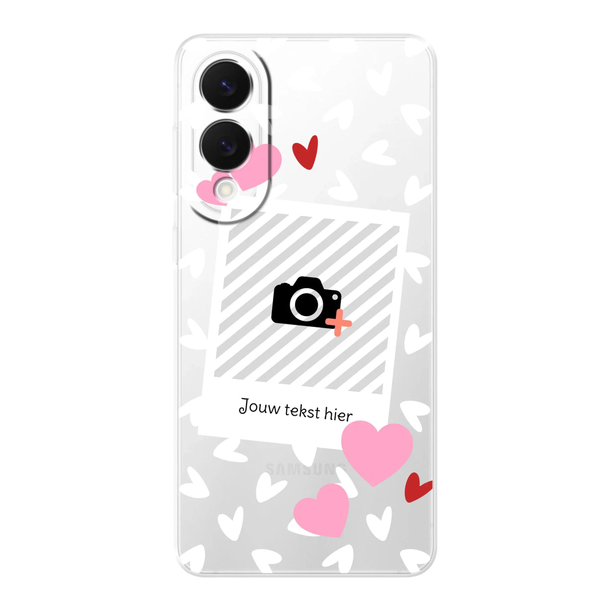 Hearts & Foto - Telefoonhoesje Met Foto