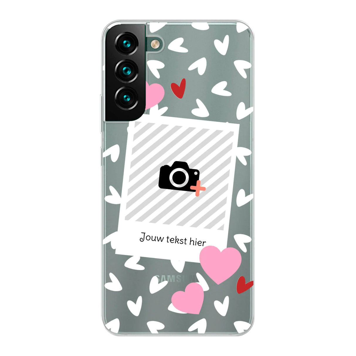 Hearts & Foto - Telefoonhoesje Met Foto