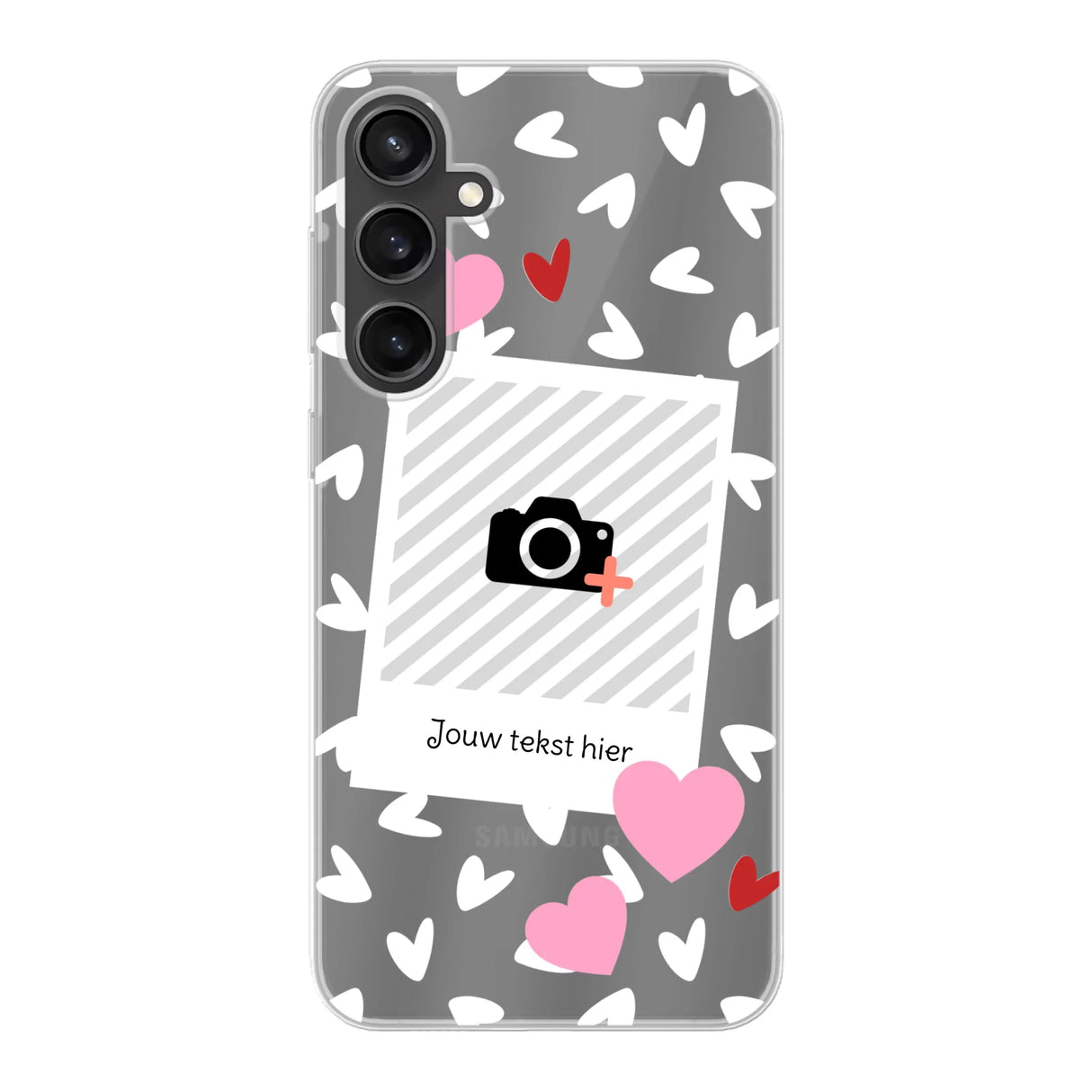 Hearts & Foto - Telefoonhoesje Met Foto