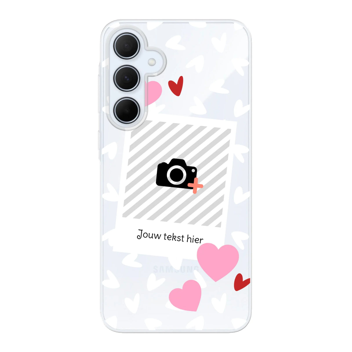 Hearts & Foto - Telefoonhoesje Met Foto
