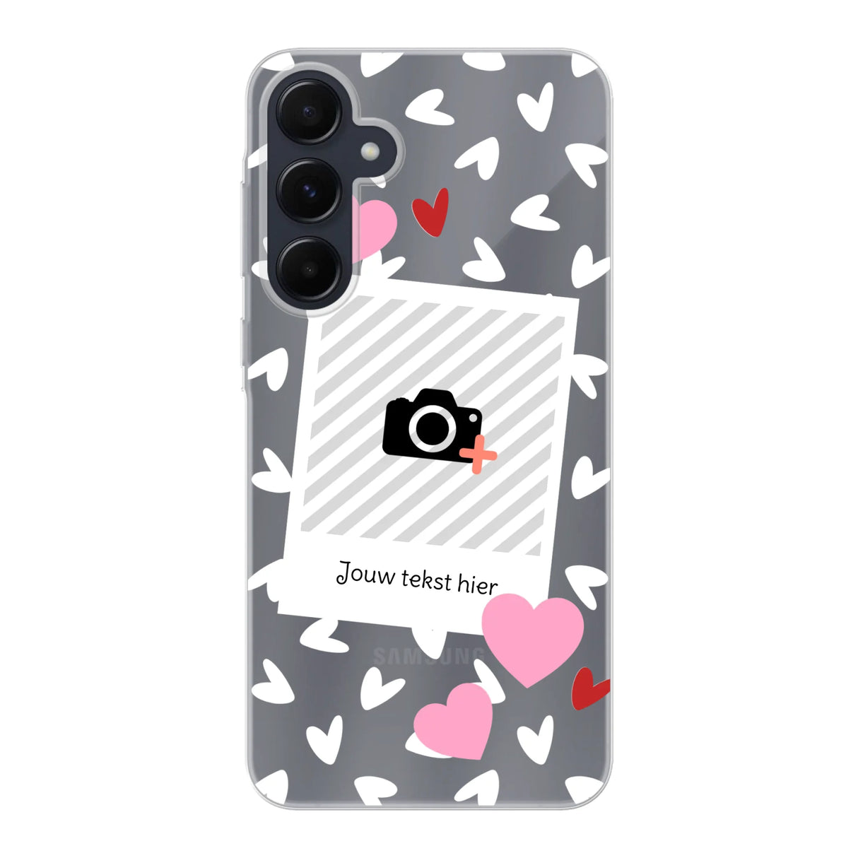 Hearts & Foto - Telefoonhoesje Met Foto