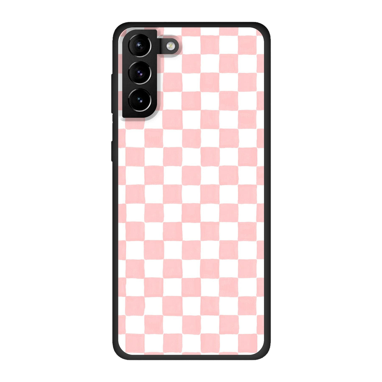 Telefoonhoesje Ontwerpen - Roze Check - Smartphone case
