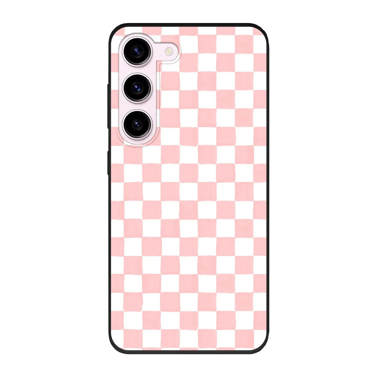 Telefoonhoesje Ontwerpen - Roze Check - Smartphone case