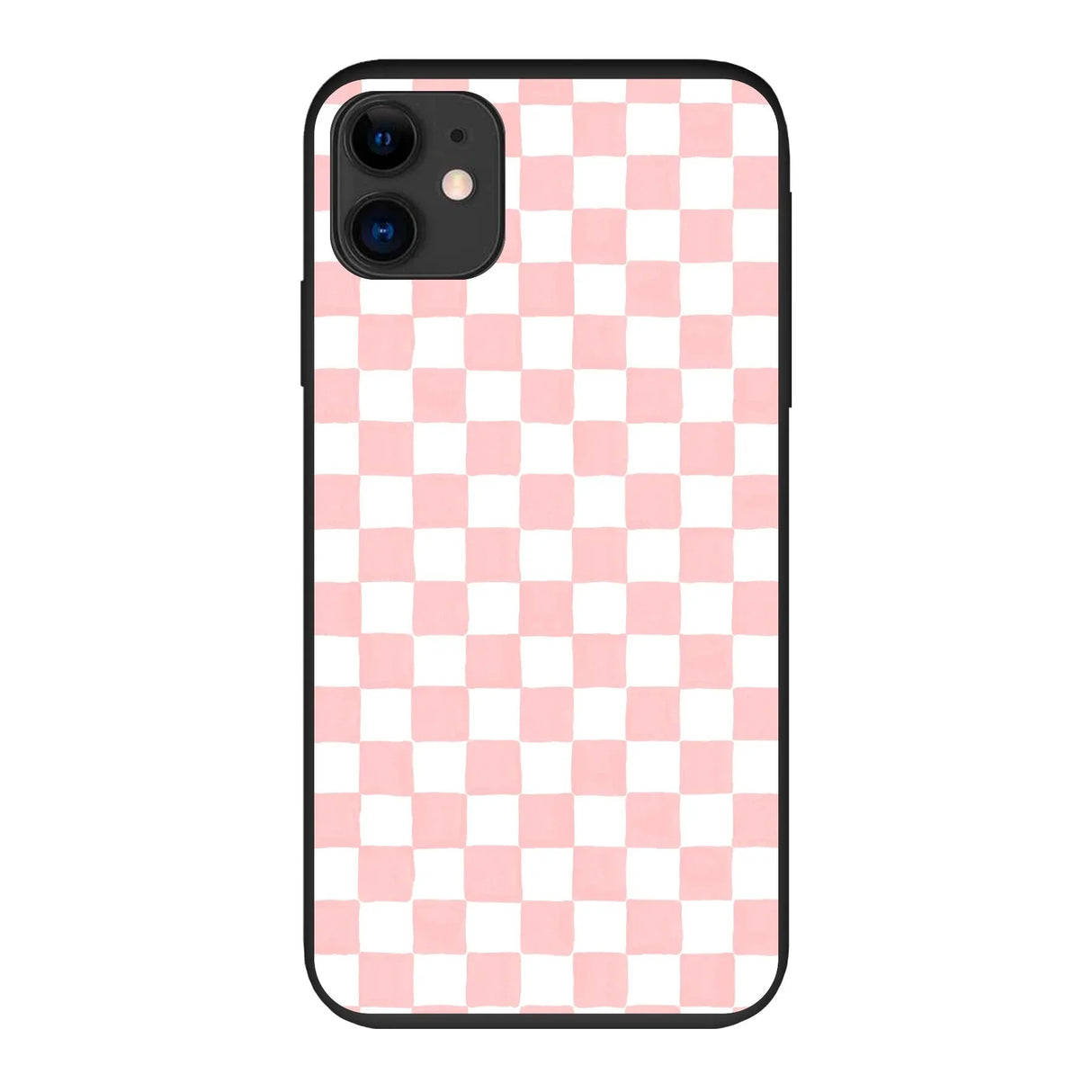 Telefoonhoesje Ontwerpen - Roze Check - Smartphone case