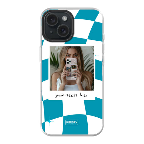Apple iPhone 15 hybrid case with magsafe back printed transparant