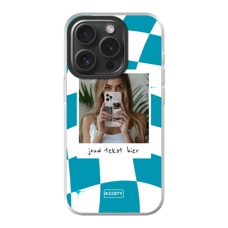 Apple iPhone 15 Pro hybrid case with magsafe back printed transparant