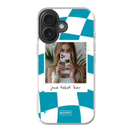 Apple iPhone 16 hybrid case with magsafe back printed transparant