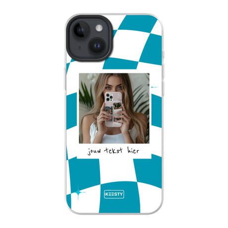 Apple iPhone 14 Plus case with magsafe back printed transparant