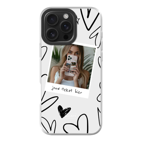 Apple iPhone 16 Pro Max hybrid case with magsafe back printed transparant