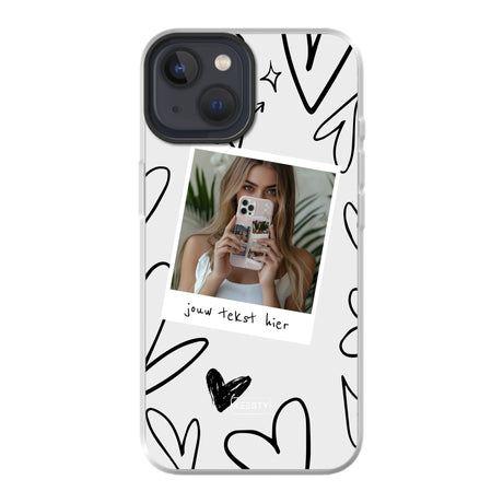 Apple iPhone 13 hybrid case with magsafe back printed transparant