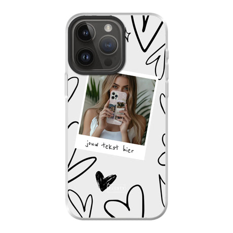 Apple iPhone 14 Pro Max case with magsafe back printed transparant