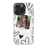Apple iPhone 15 Pro Max hybrid case with magsafe back printed transparant