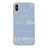 Naam °1 - Coastal Seashells Mix - Telefoonhoesje Personaliseren