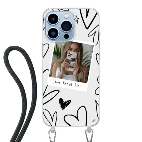 Apple iPhone 13 Pro Crossbody case (back printed, transparent)