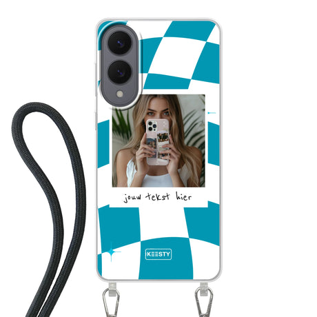 Samsung Galaxy S25 Edge Crossbody case (back printed, transparent)