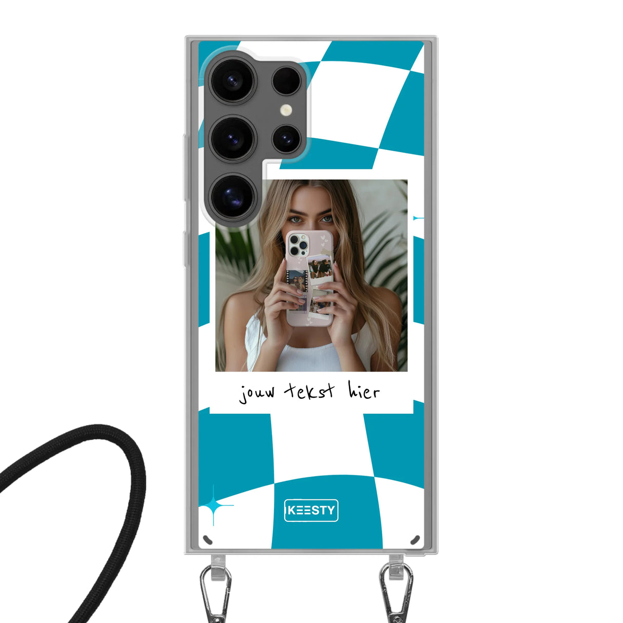 Samsung Galaxy S24 Ultra Crossbody case (back printed, transparent)