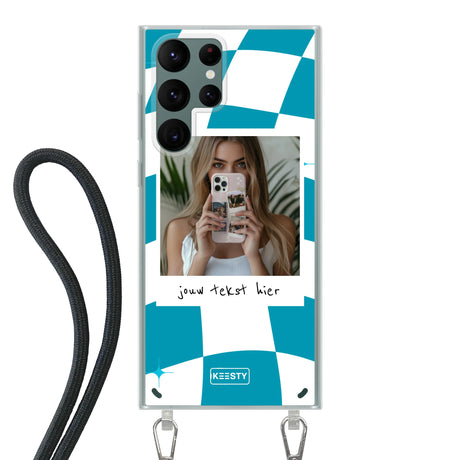 Samsung Galaxy S22 Ultra Crossbody case (back printed, transparent)