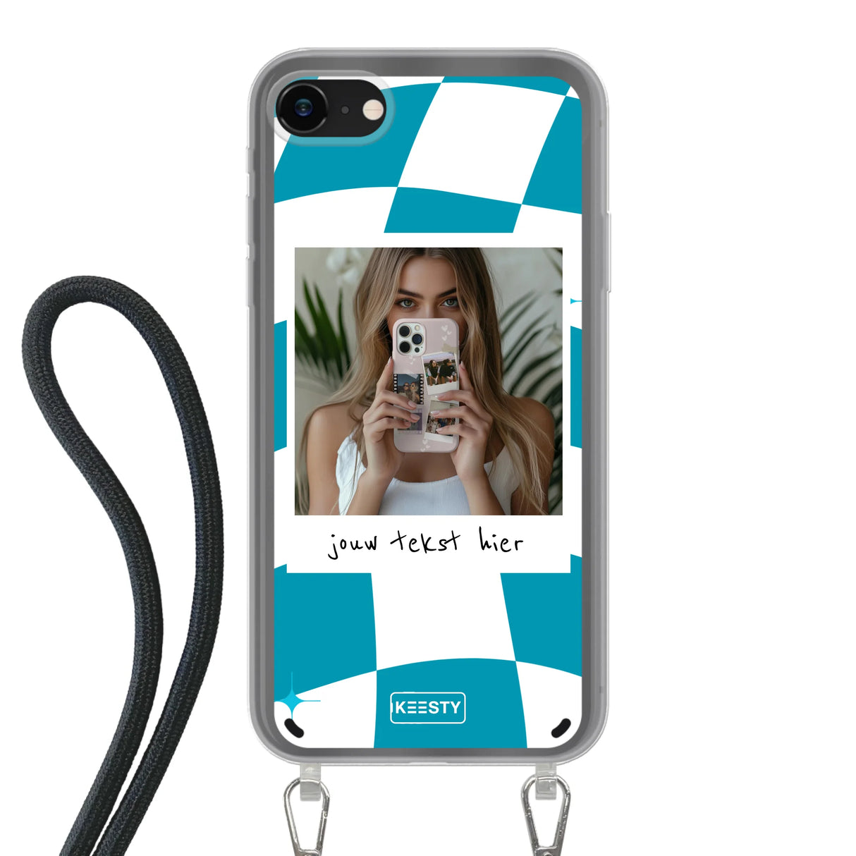 Apple iPhone SE 2020: SE 2022 Crossbody case (back printed, transparent)