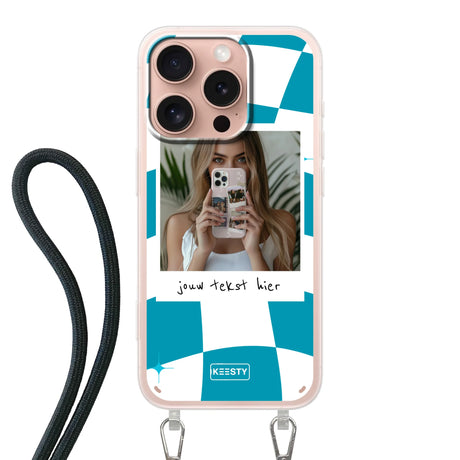 Apple iPhone 16 Pro Crossbody case (back printed, transparent)