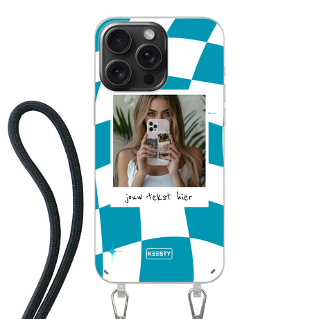 Apple iPhone 15 Pro Crossbody case (back printed, transparent)