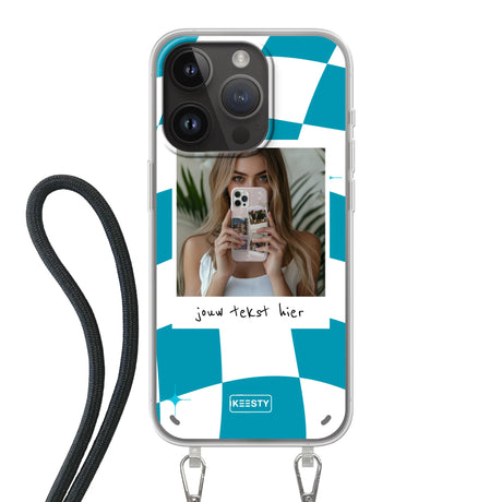 Apple iPhone 14 Pro Crossbody case (back printed, transparent)