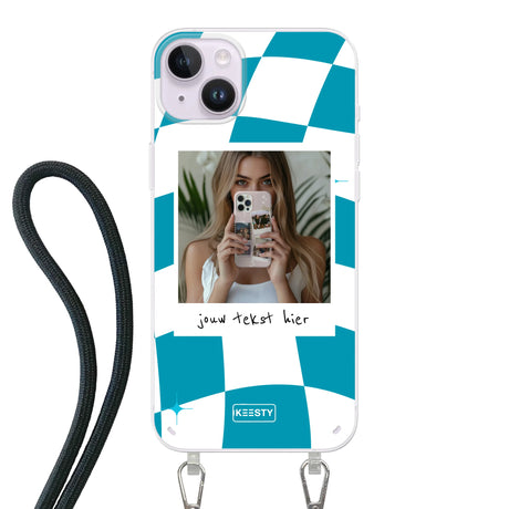 Apple iPhone 14 Plus Crossbody case (back printed, transparent)