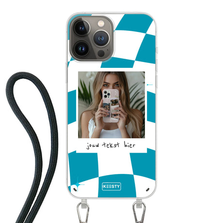 Apple iPhone 13 Pro Max Crossbody case (back printed, transparent)