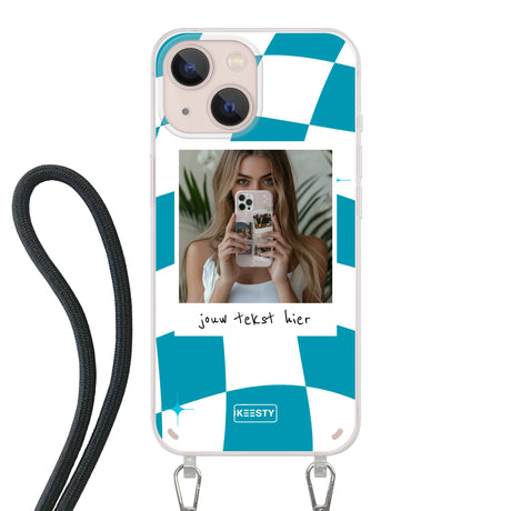 Apple iPhone 13 Mini Crossbody case (back printed, transparent)